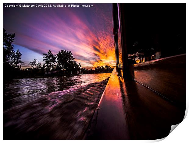 Tigre Sunset Print by Matthew Davis