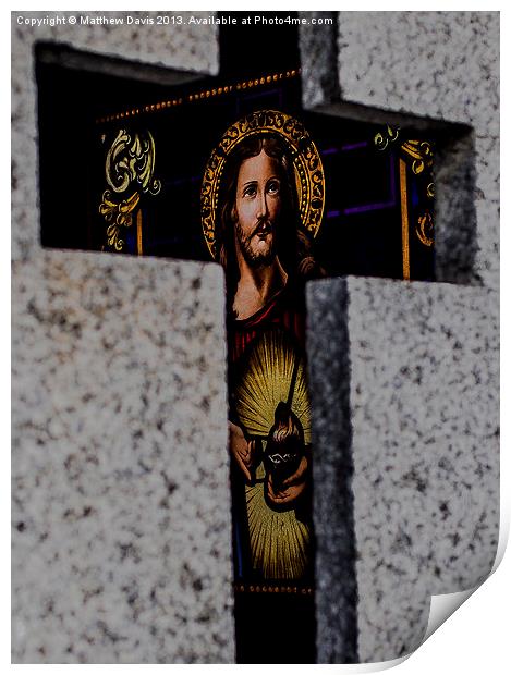 Jesus Cross Print by Matthew Davis