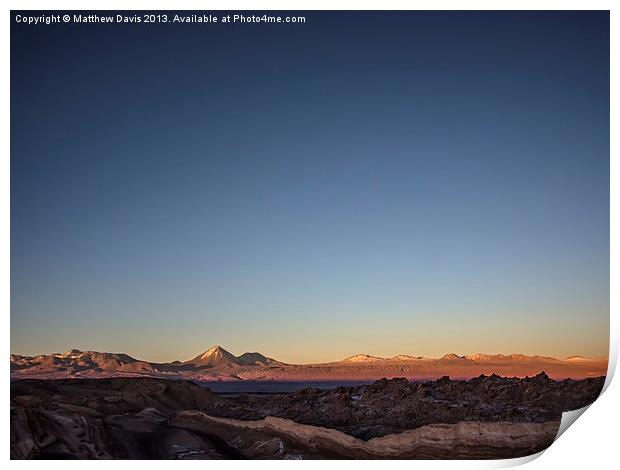 Atacama Desert Print by Matthew Davis