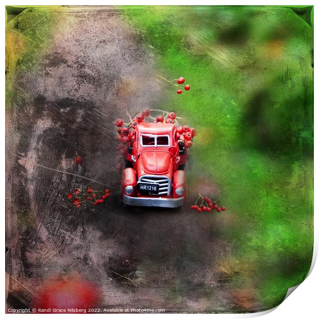 Red Toy Truck Print by Randi Grace Nilsberg