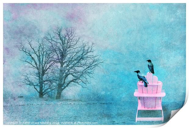 Resting Crows Print by Randi Grace Nilsberg