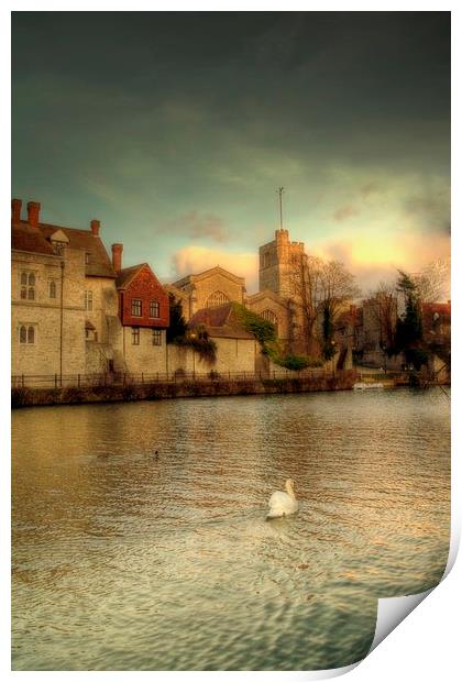 All Saints Maidstone Print by Larry Flewers