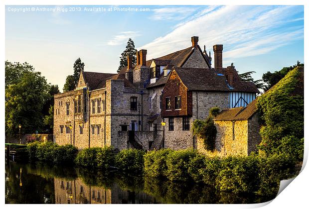 Archbishops Palace Print by Anthony Rigg