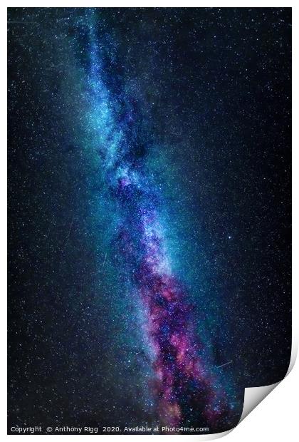The Milky Way Cornwall Print by Anthony Rigg