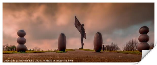 The Angel Of The North Print by Anthony Rigg