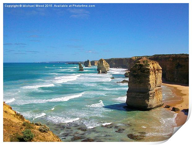  The 12 Apostles Print by Michael Wood
