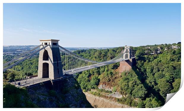 The Clifton Suspension Bridge Print by Michael Wood