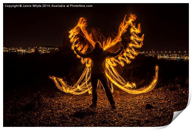 Angel of Fire Print by Jamie Whyte