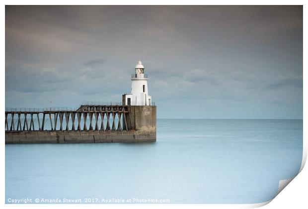 Cambois Lighthouse Print by Amanda Stewart