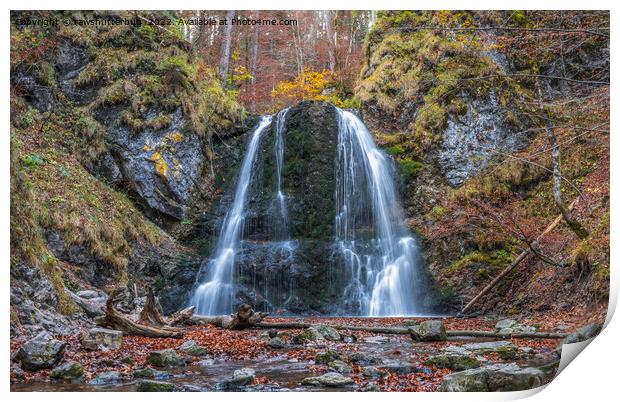 Josefsthaler Waterfall Print by rawshutterbug 