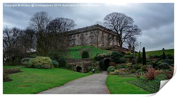 Nottingham Castle Print by rawshutterbug 