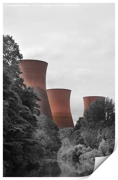 Ironbridge Power Station Print by rawshutterbug 