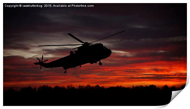 Sunrise Search And Rescue Print by rawshutterbug 