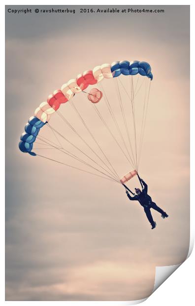 RAF Falcon Parachute Jump Print by rawshutterbug 