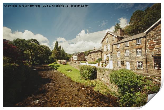 Beddgelert By The River Colwyn Print by rawshutterbug 