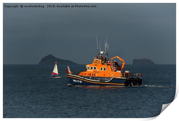 RNLI Lifeboat Torbay Print by rawshutterbug 