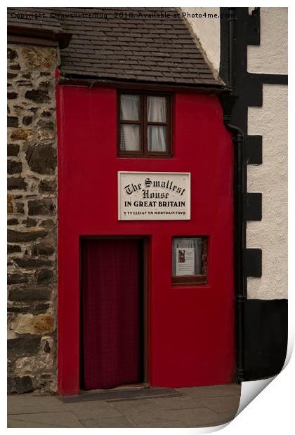 Smallest House In Great Britain Print by rawshutterbug 