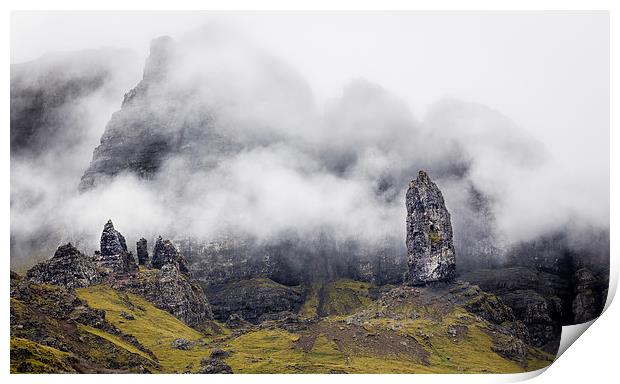  The old man of storr Print by adam rumble