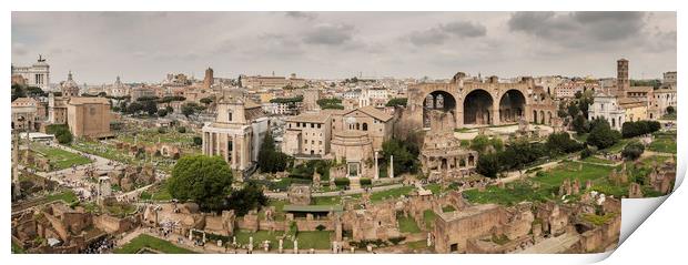 The Forum Rome Print by Ray Hill