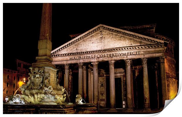 The Pantheon Print by Ray Hill
