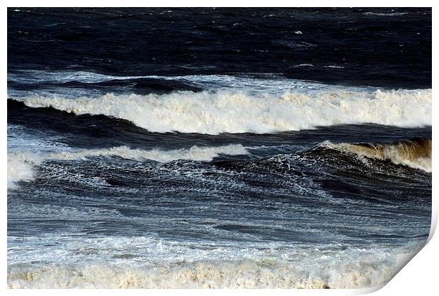 Waves. Print by