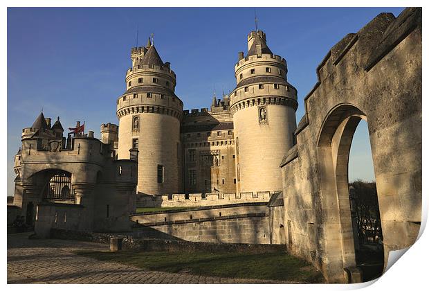 Chateau De Pierrefonds Print by Jim O'Donnell