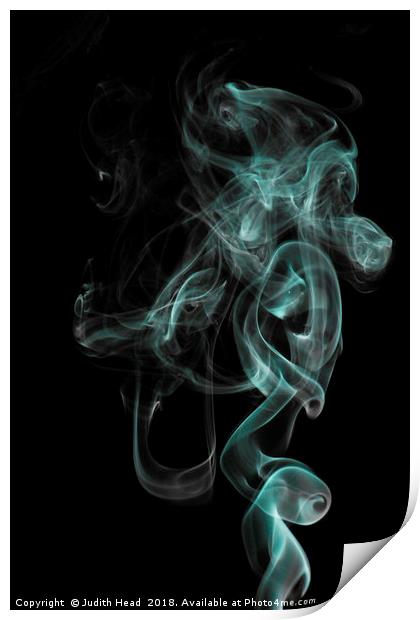 Smoke Art 001 Print by Judith Head