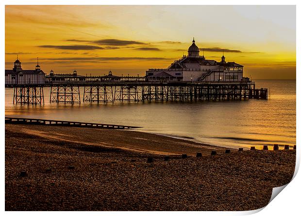  Sunrise Pier, Eastbourne, East Sussex Print by Matthew Silver