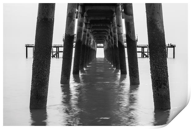  Deal pier tunnel Print by Matthew Silver