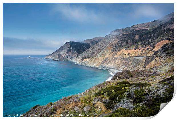 The Pacific Coast Highway, California. Print by Garry Smith