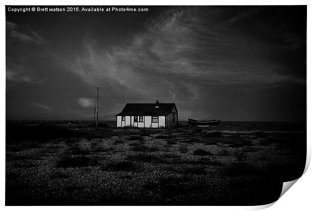  the house at dungeness Print by Brett watson