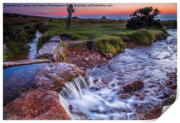 Windy Post Sunset Print by Tracey Yeo