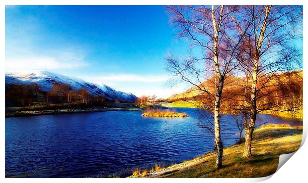 Glen Clova Print by Duncan Heyes