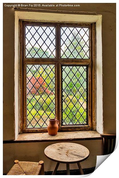  Window view Print by Brian Fry