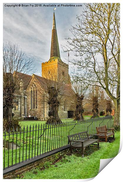  Church View Print by Brian Fry
