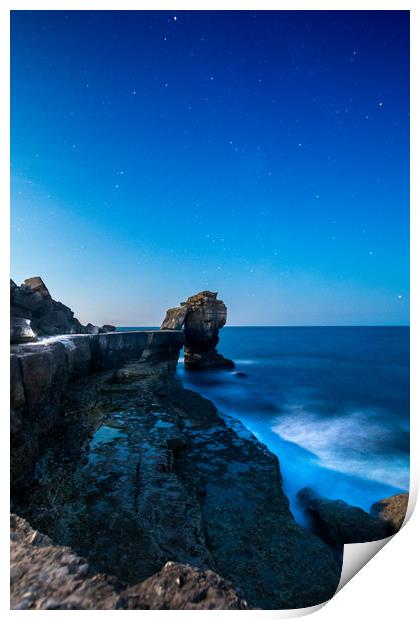 Pulpit Rock At Night Print by Kevin Browne