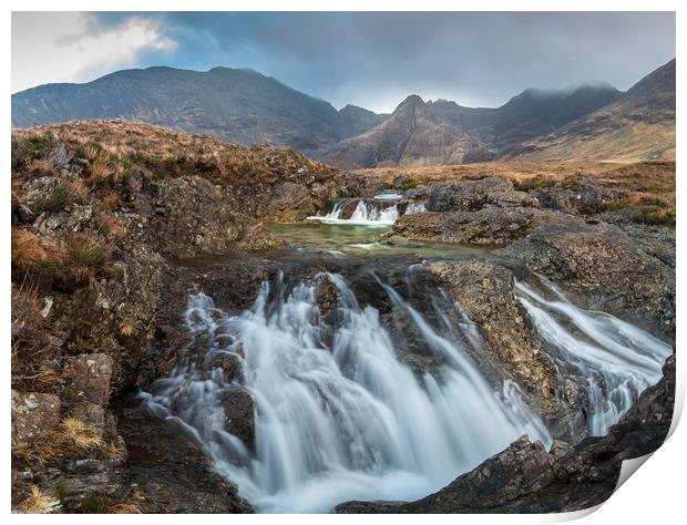 Fairy Pools, Isle Of Skye Print by Kevin Browne