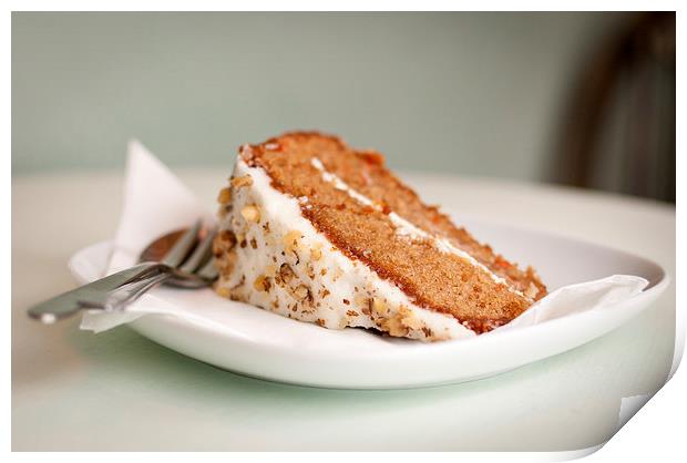 A Slice of Carrot Cake Print by Dean Mitchell
