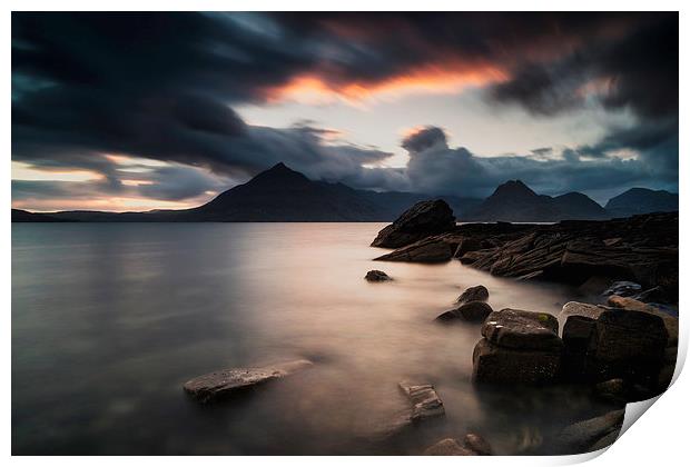  Elgol Sunset Print by Kevin Ainslie