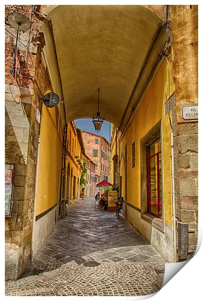 A Tuscan Street Print by Alex Clark