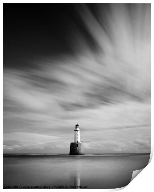 Rattray Head Lighthouse II Print by Dave Bowman