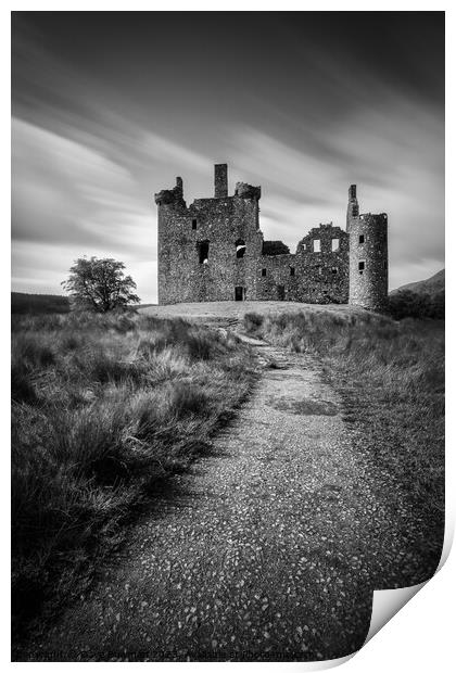 Path to Kilchurn Castle Print by Dave Bowman