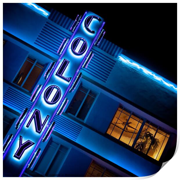 Colony Hotel I Print by Dave Bowman