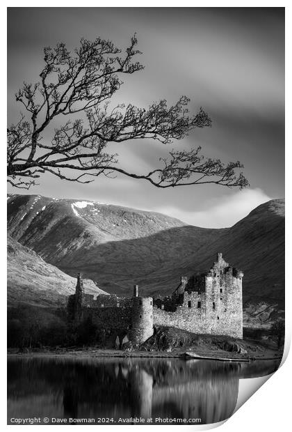 Kilchurn Castle Print by Dave Bowman