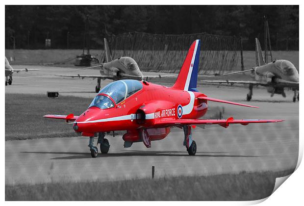  Reds at Marham Print by Peter Hart