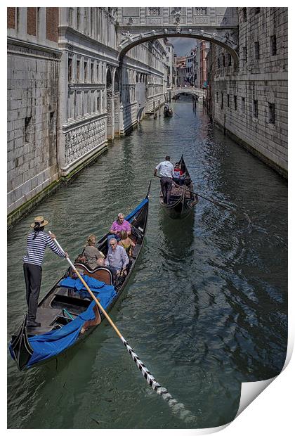  Gondola Ride in Venice Print by Sarah Pymer
