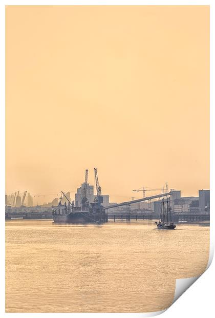  Tall Ships Festival 2014 at Royal Woolwich Arsena Print by John Ly