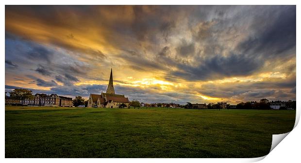  All Saints Church in Blackheath Print by John Ly