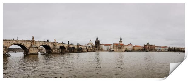 Charles Bridge in Prague, Czech Republic Print by John Ly