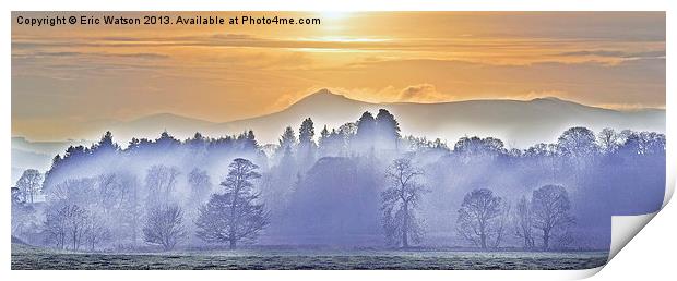 Bennachie In the Mist Print by Eric Watson